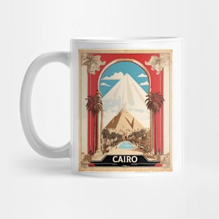 Historic Cairo Egypt Desert Vintage Poster Tourism Mug